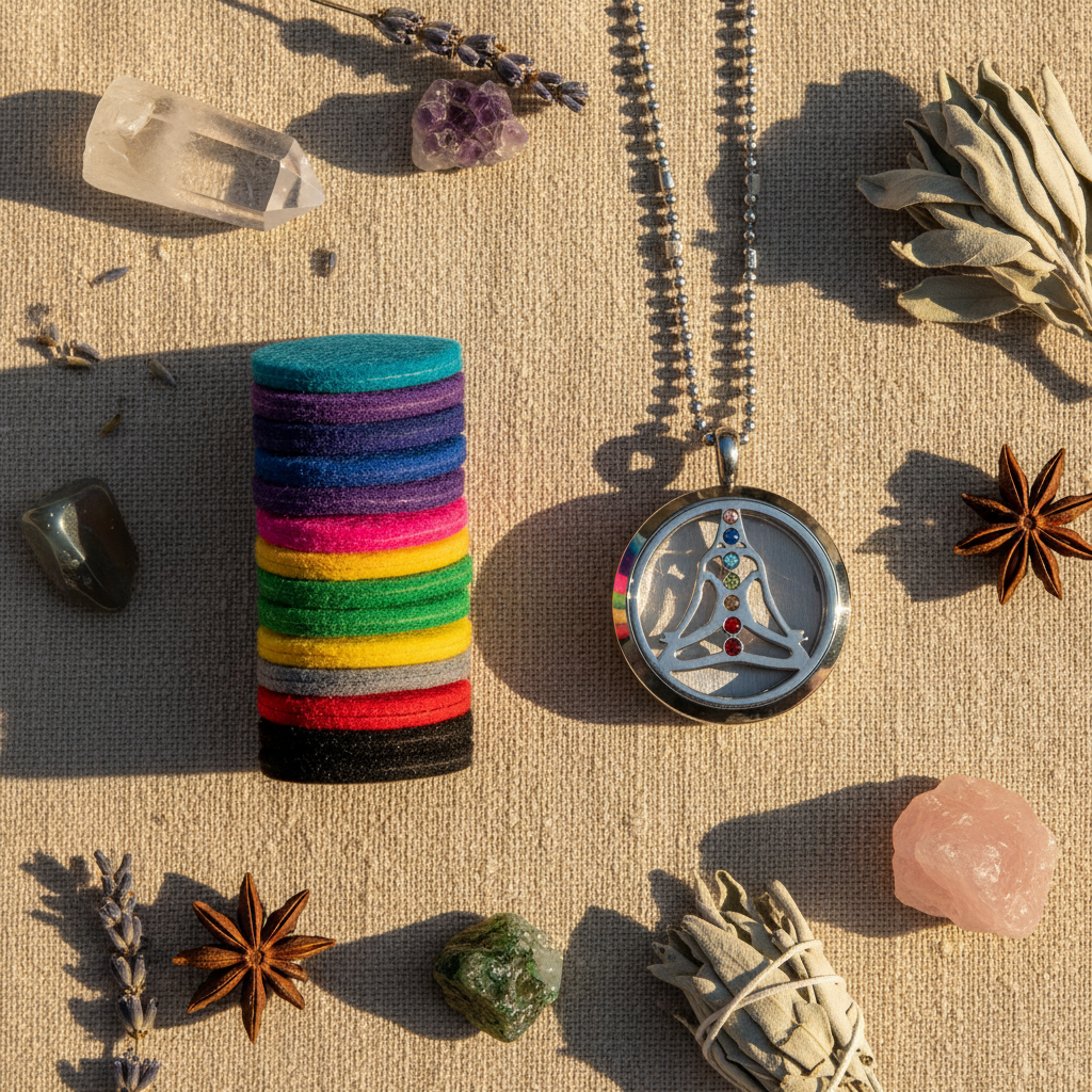 Yoga Chakra Flat Lay