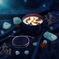 Zodiac Crystal Candle — Aquarius Celestial Lifestyle
