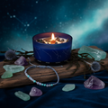Zodiac Crystal Candle — Pisces Product Image Lifestyle